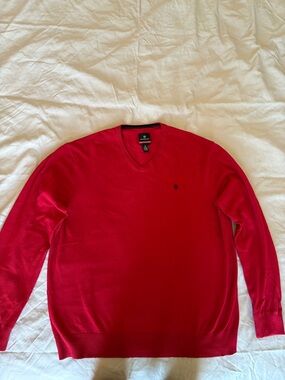 Victorinox Red V-Neck Men's Sweater